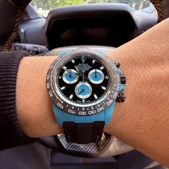 Orologio da polso Rolex Cosmograph Daytona 40 mm Nero Blu