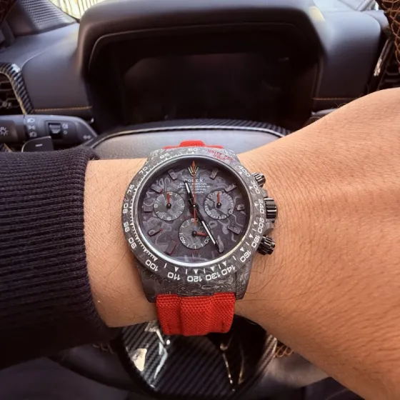 Orologio da polso Rolex Daytona 40mm Nero/Rosso